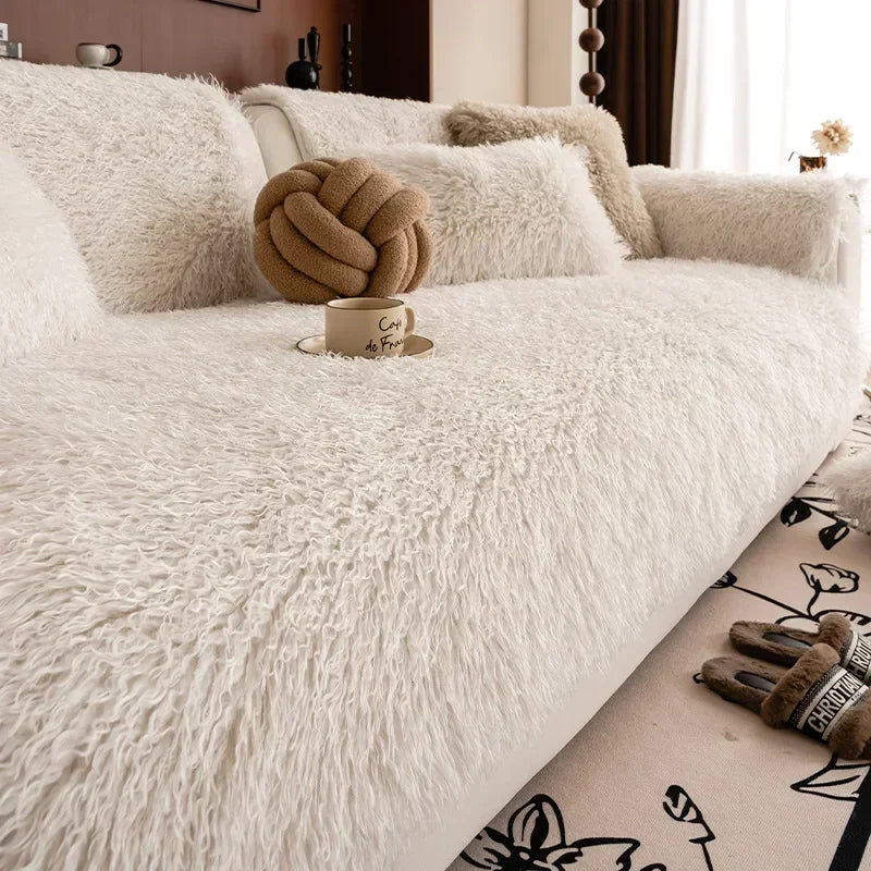 Housse de Canapé en Peluche