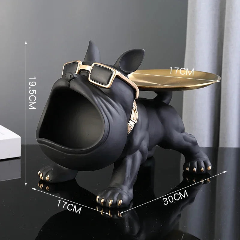 Figurine de Bouledogue Décoration Intérieure