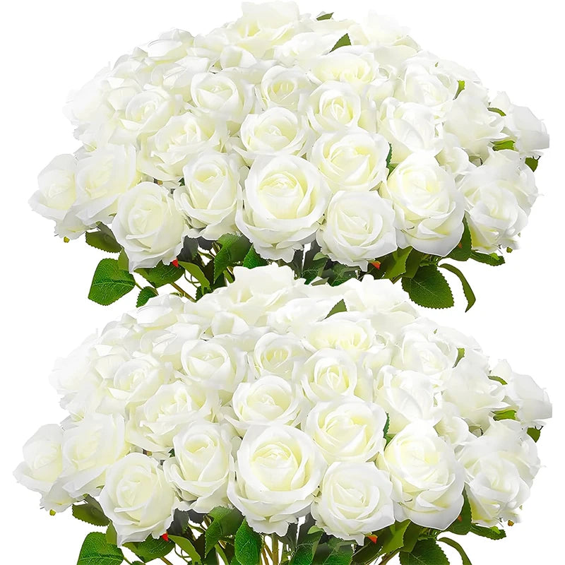 Fleur Artificielle Rose en Velours