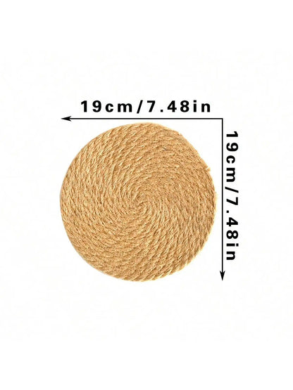 Panier Mural Rond en Jonc de Mer