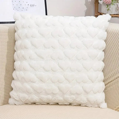 Housse de Coussin à Motif Coeur