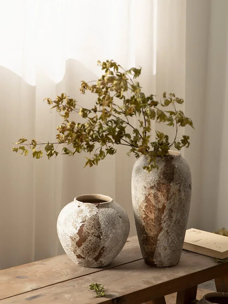 Vase en Céramique Tacheté