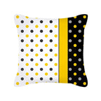 Housse de Coussin à Motif Jaune