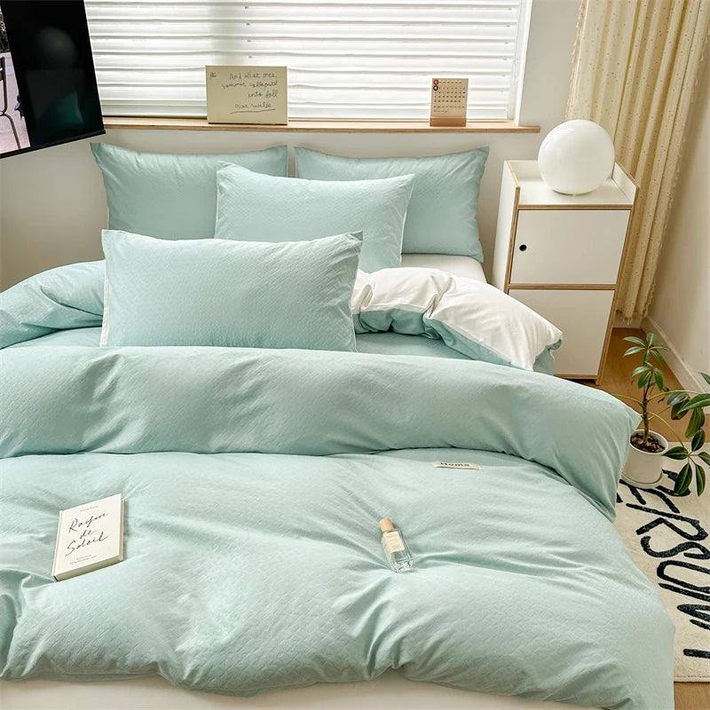 Parure Housse de Couette en Jacquard