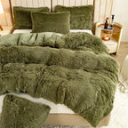 Parure Housse de Couette Fausse Fourrure