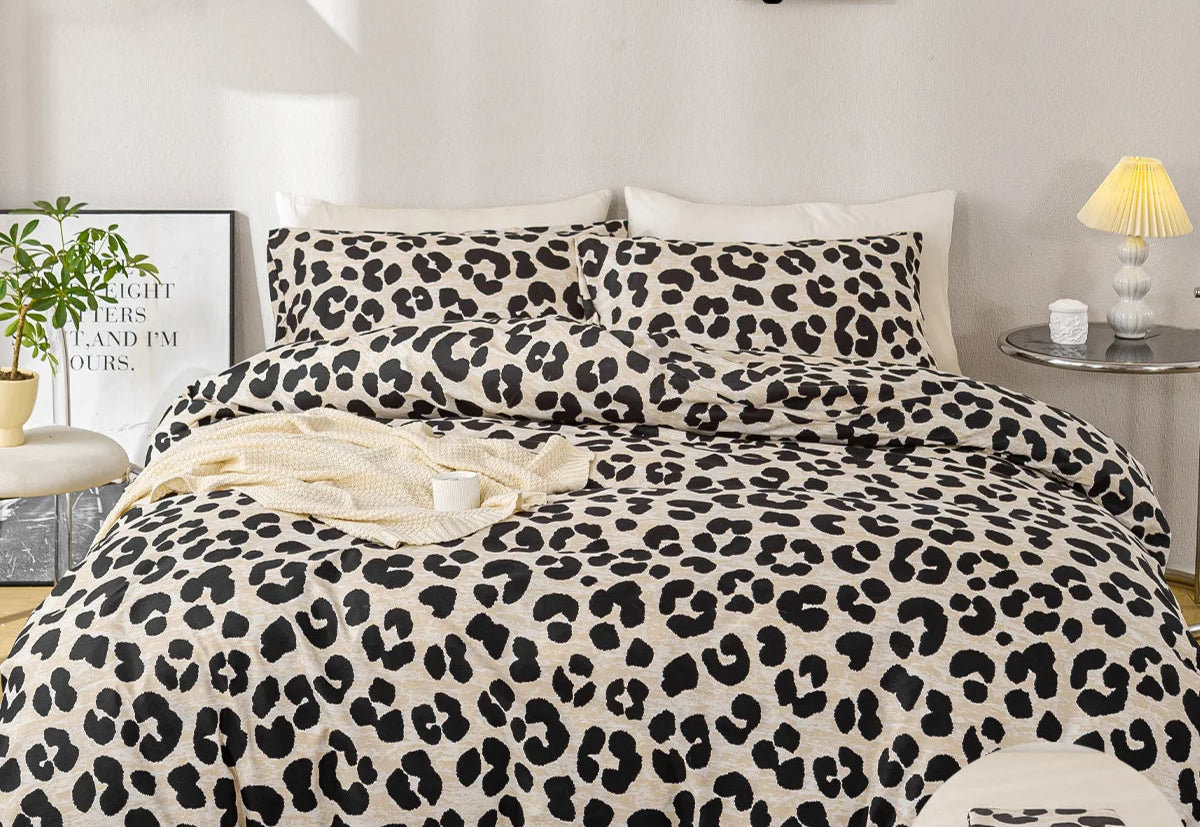 Parure Housse de Couette Léopard