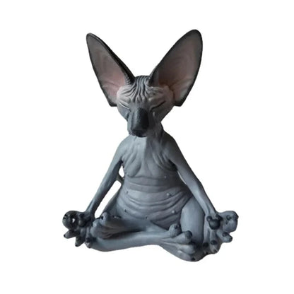 Figurine de Chat Sphynx Bouddha Décoration Intérieure