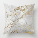 Housse de Coussin Géométrique Marbre
