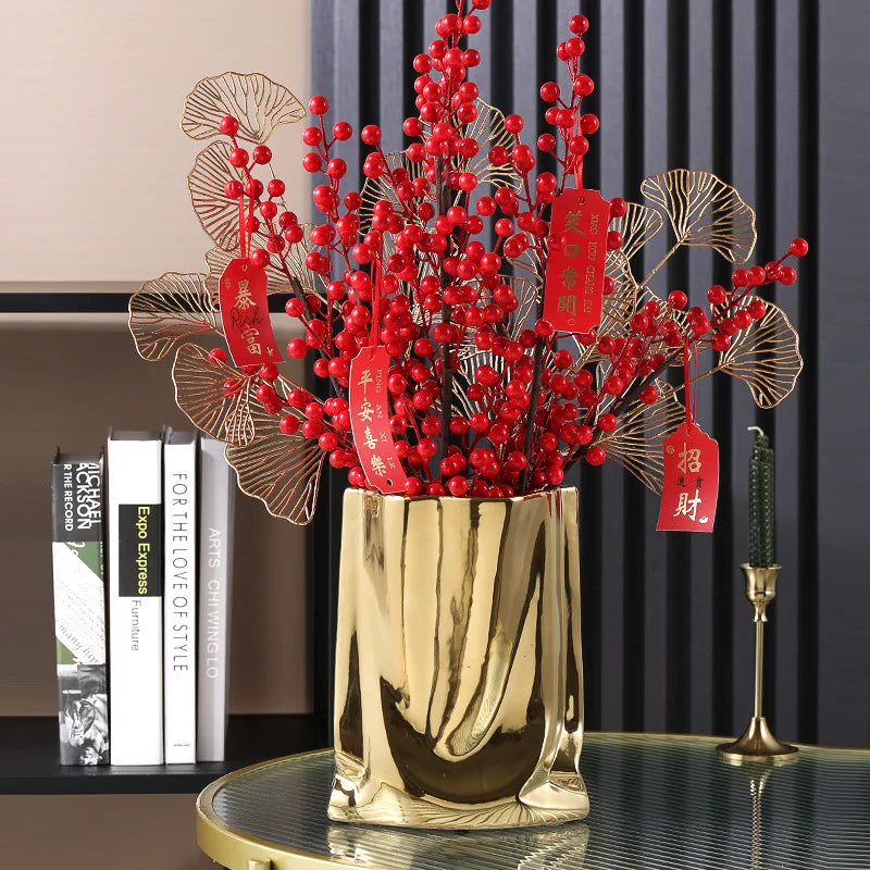 Vase en Céramique en forme de sac
