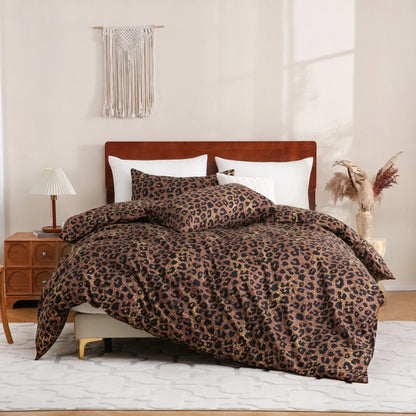 Parure Housse de Couette imprimée Léopard