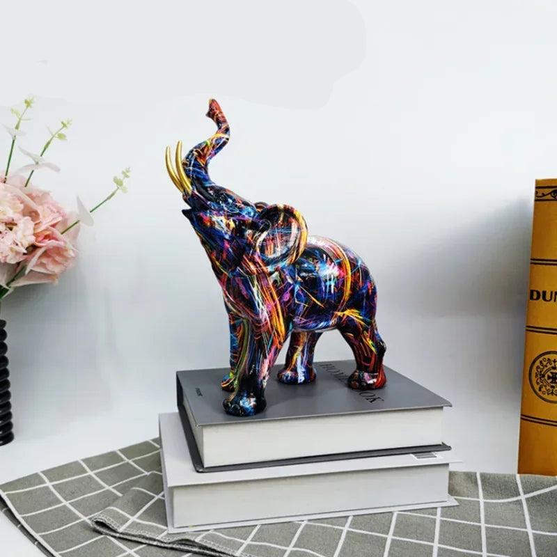 Sculpture Eléphant en Résine