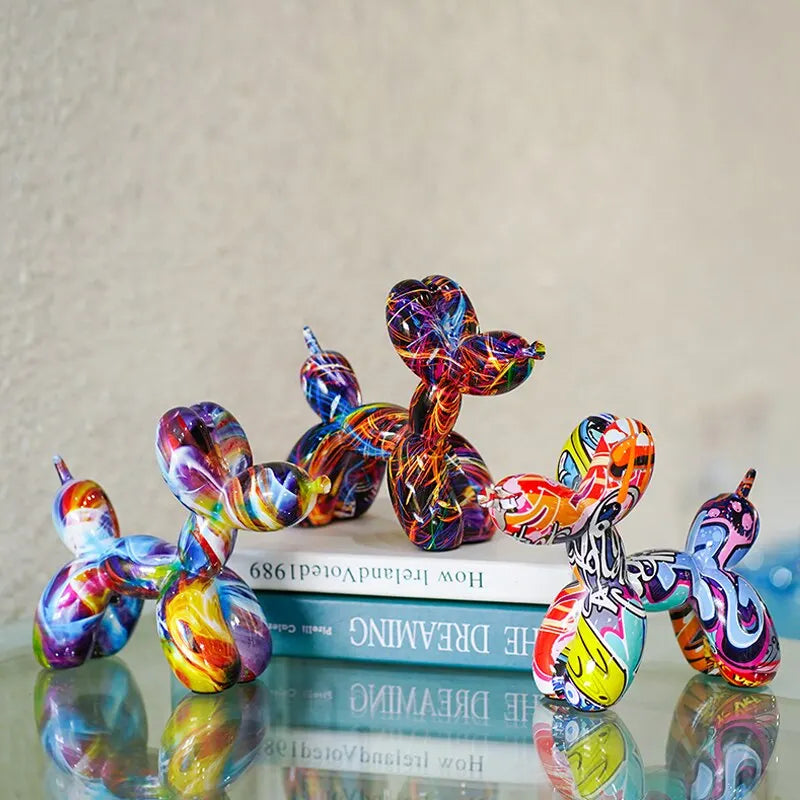 Figurine de Chien ballon  Graffiti