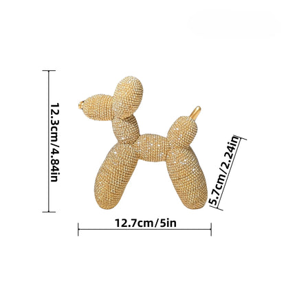 Chien Ballon Doré et Argenté