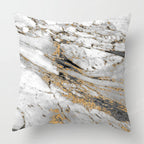 Housse de Coussin Géométrique Marbre
