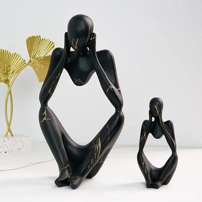 Statue de Penseur Graffiti