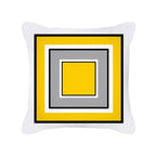 Housse de Coussin à Motif Jaune