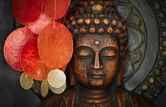 Tableau Moderne Bouddha Abstrait Coloré