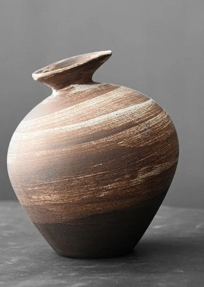 Vase en Terre Cuite Style Japonais