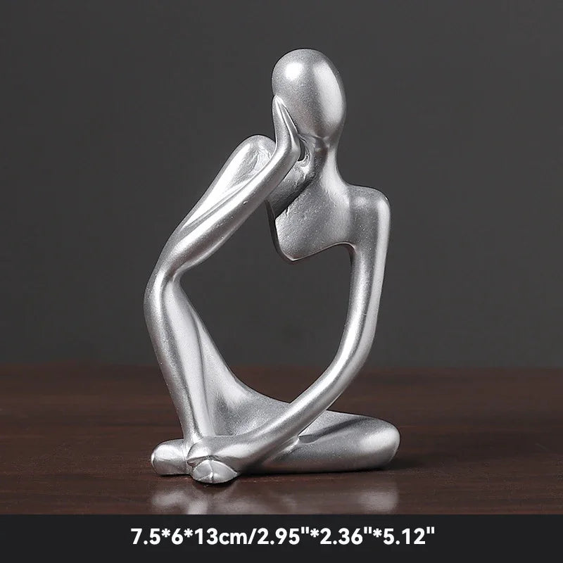 Statue abstraite du Penseur