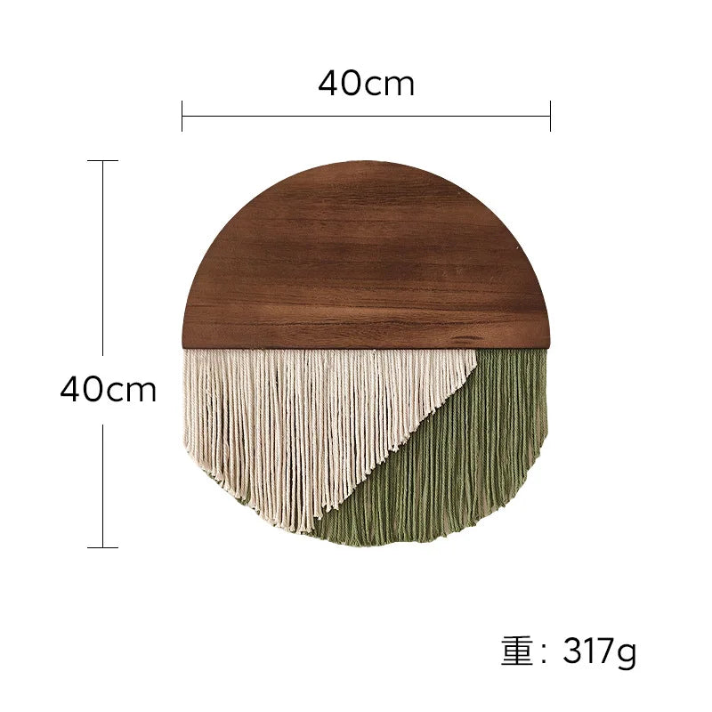 Macramé Tapisserie Murale Rond