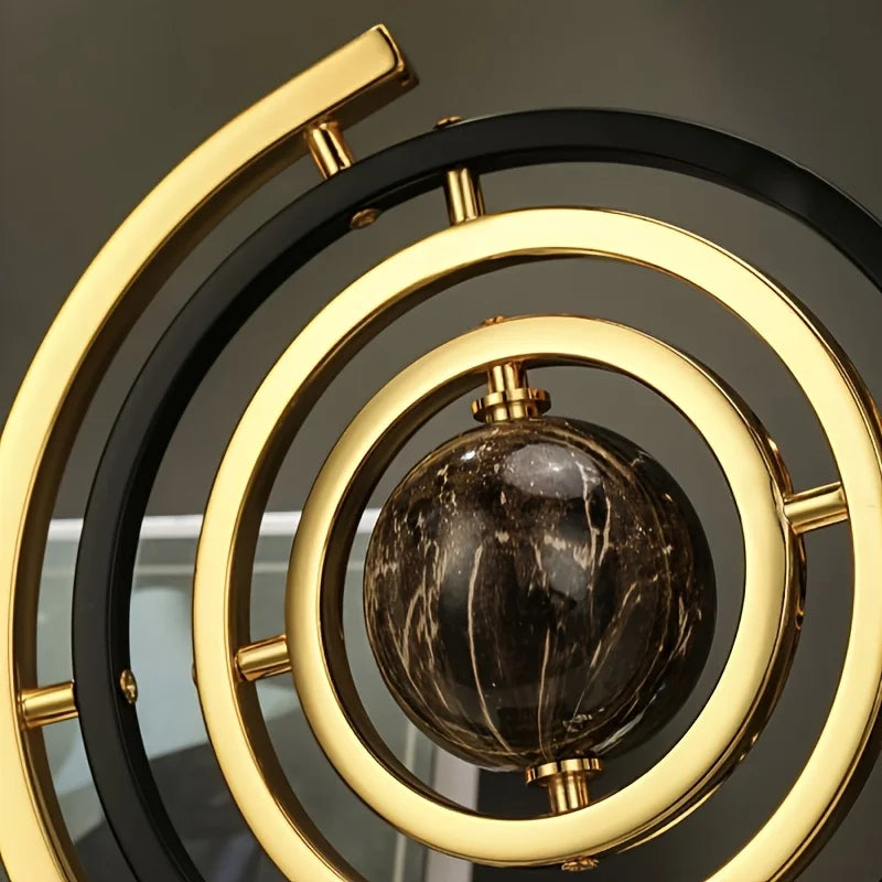 Sculpture Sphérique en Métal