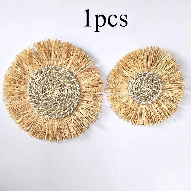 Décorations murales en paille