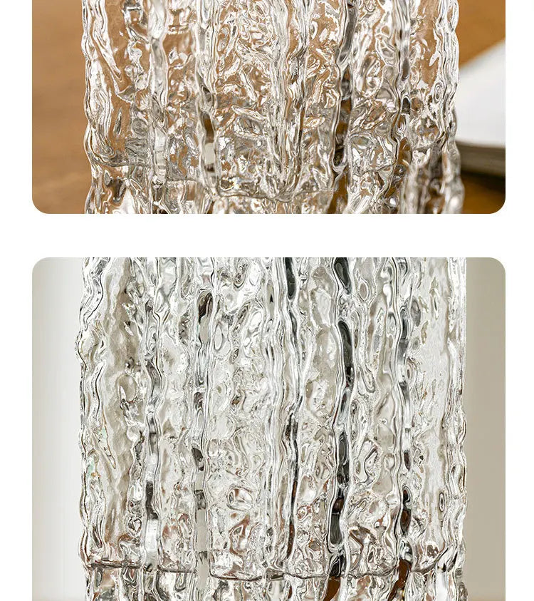 Vase en Verre Glacier Transparent