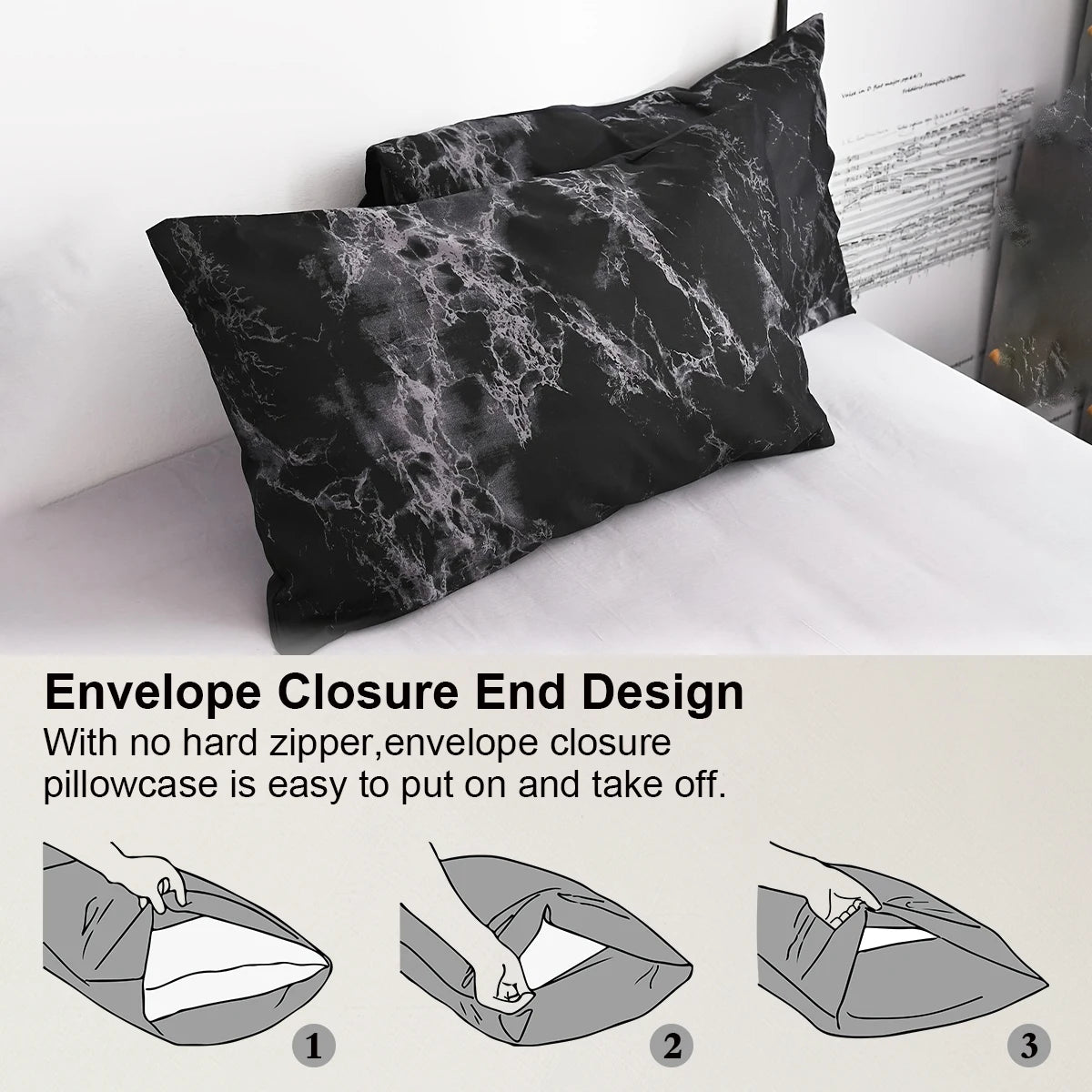 Parure Housse de Couette Motif Marbre