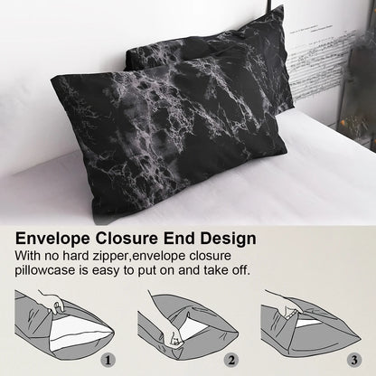 Parure Housse de Couette Motif Marbre