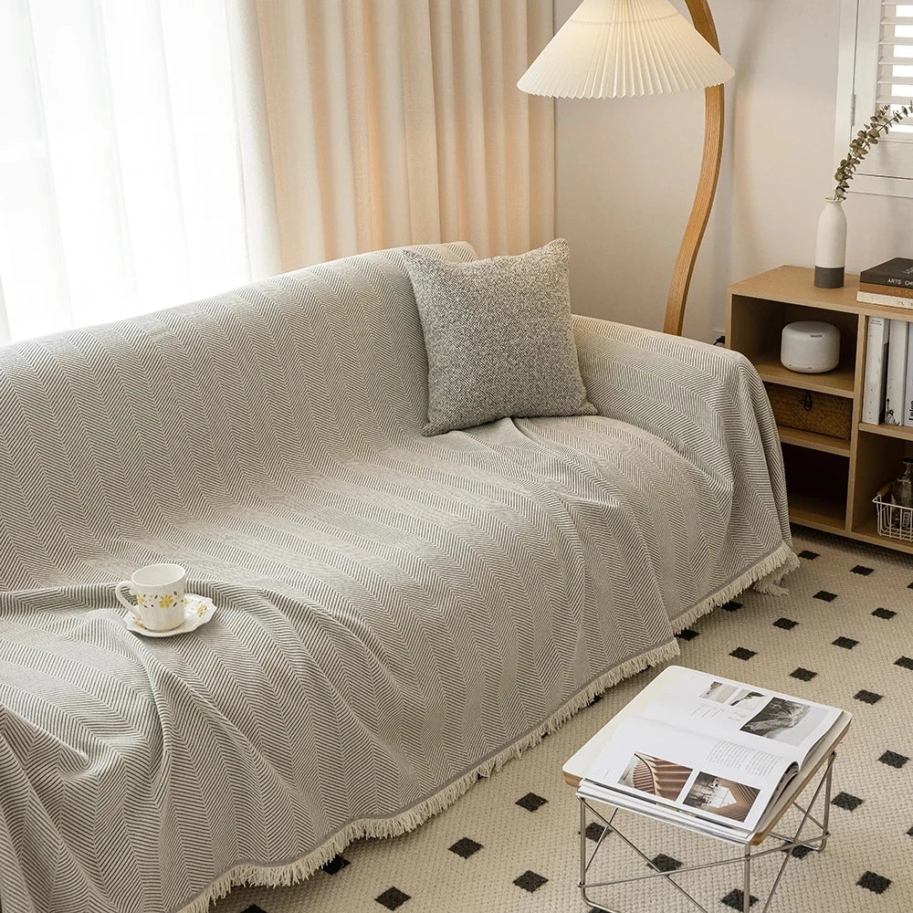 Housse de Canapé en Chenille Simple