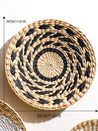 Panier mural en jonc de mer fait main