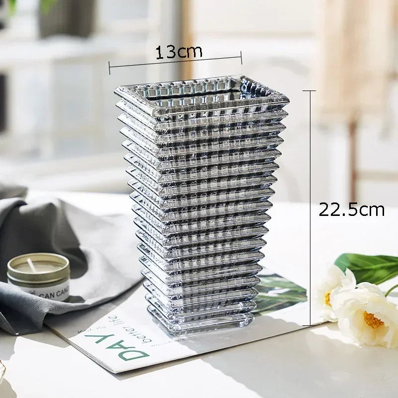 Vase en Cristal Transparent