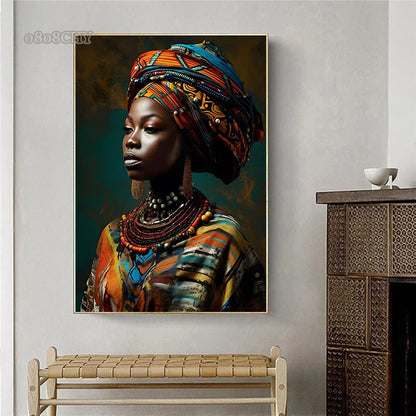Tableau Moderne Femme Africaine