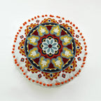 Housse de Coussin Ronde Ethnique Marocaine