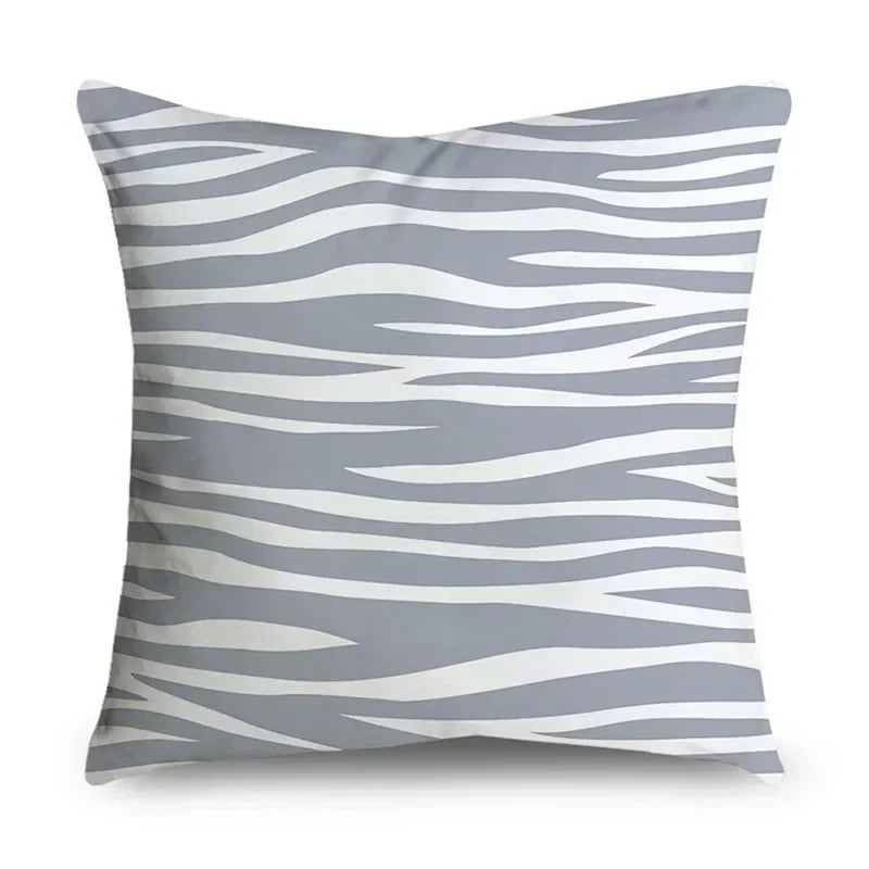 Housse de Coussin Décorative Gris