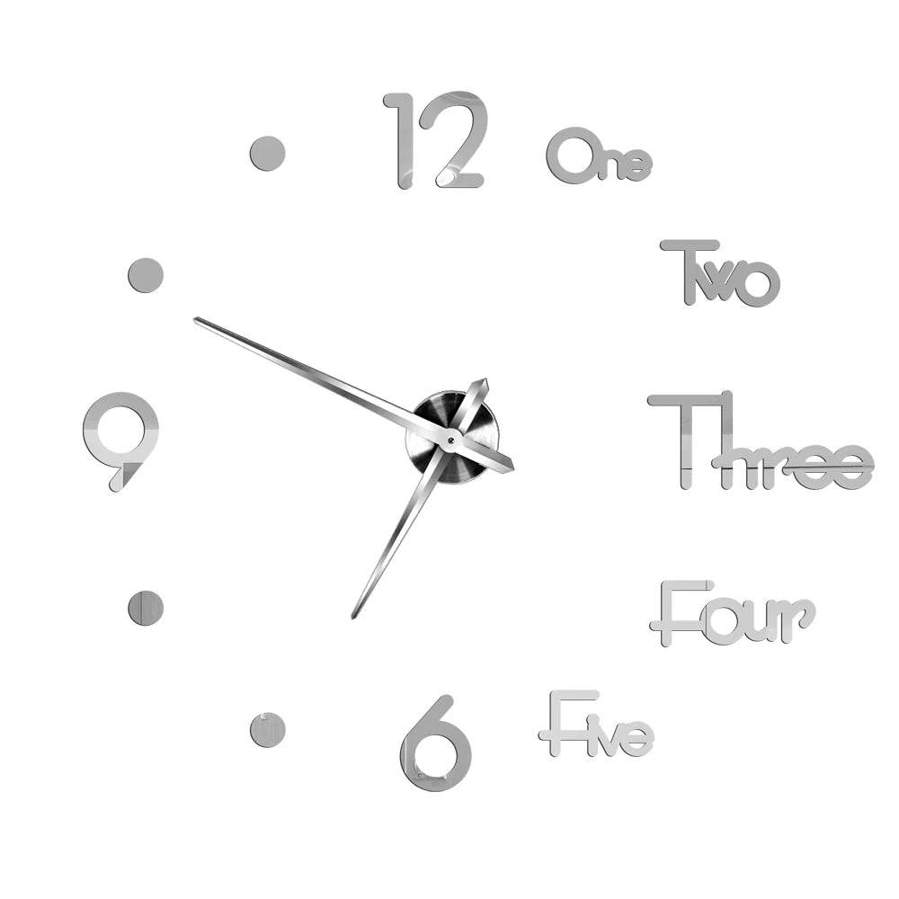 Grande Horloge Murale 3D