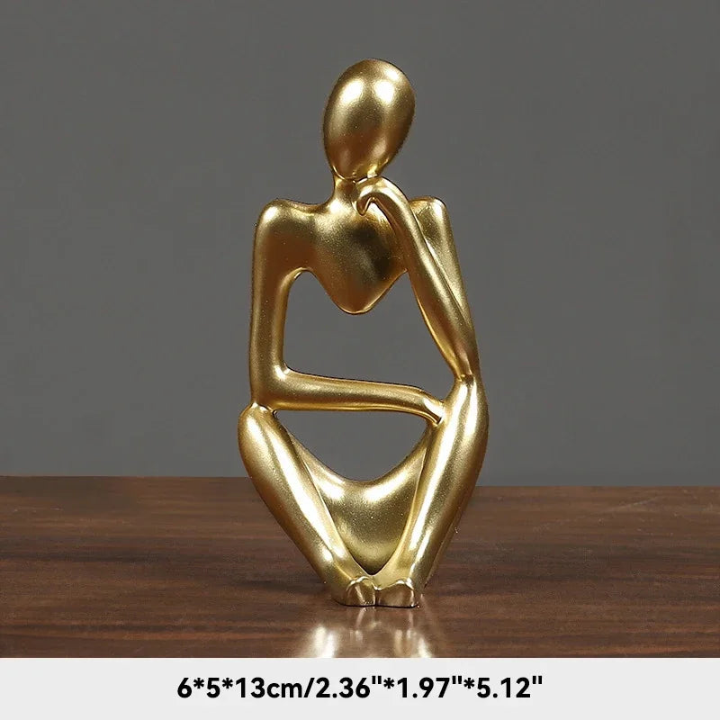 Statue abstraite du Penseur