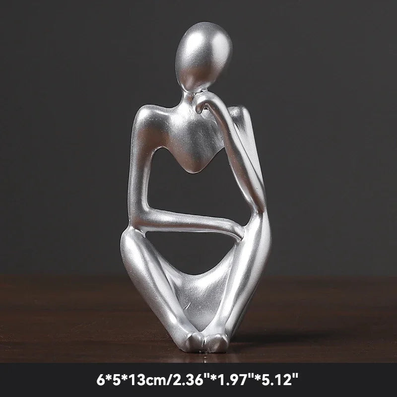 Statue abstraite du Penseur