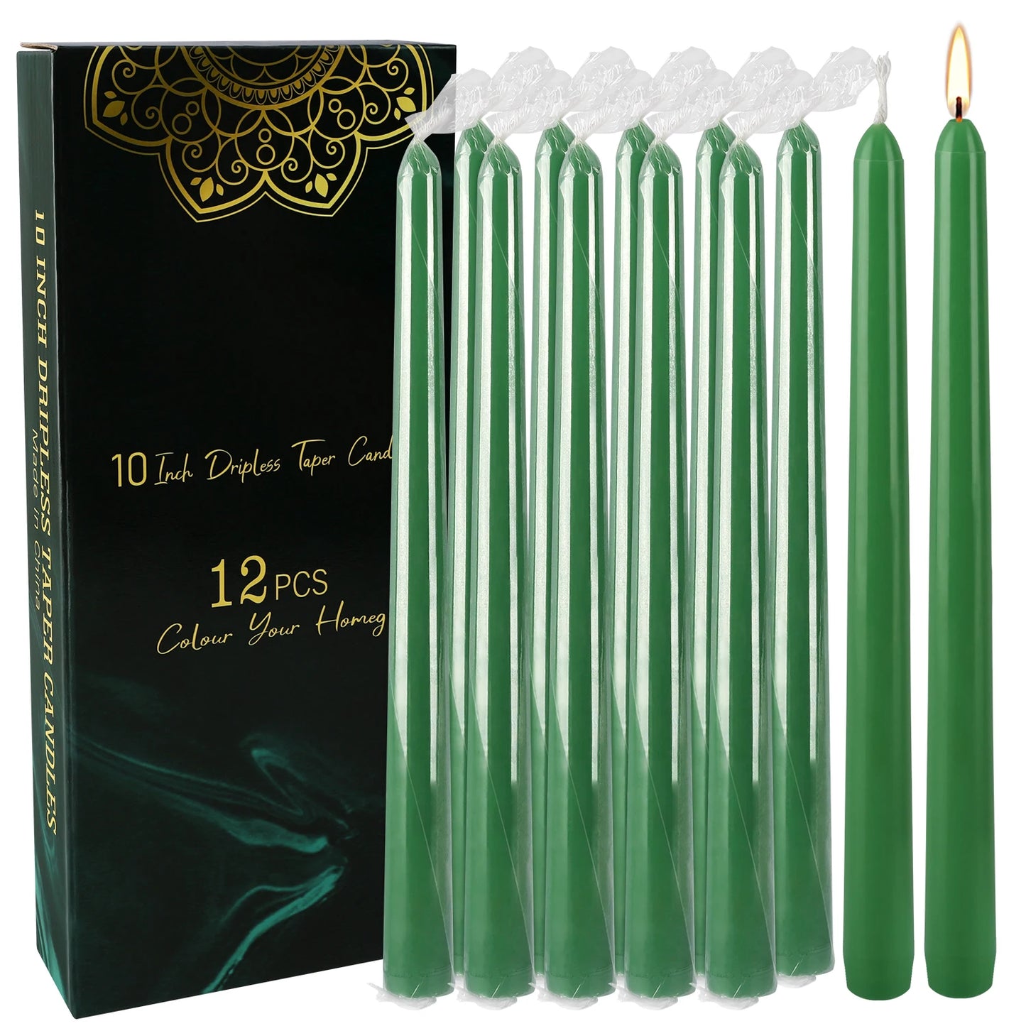 Bougie Chandelier Verte