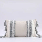 Housse de Coussin à Pompons style Bohème Nordique
