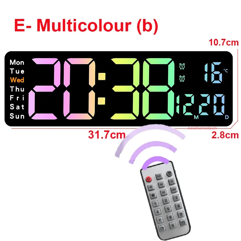 Horloge Murale numérique Led