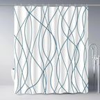 Rideau de Douche en Tissu