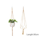 Macramé Mural Porte plantes - Paniers suspendus