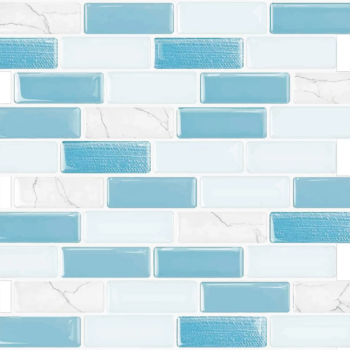 Revêtement Autocollant Mural Décoratif Mosaïque