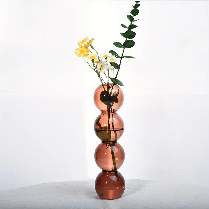 Vase en Verre à Bulles style Nortique