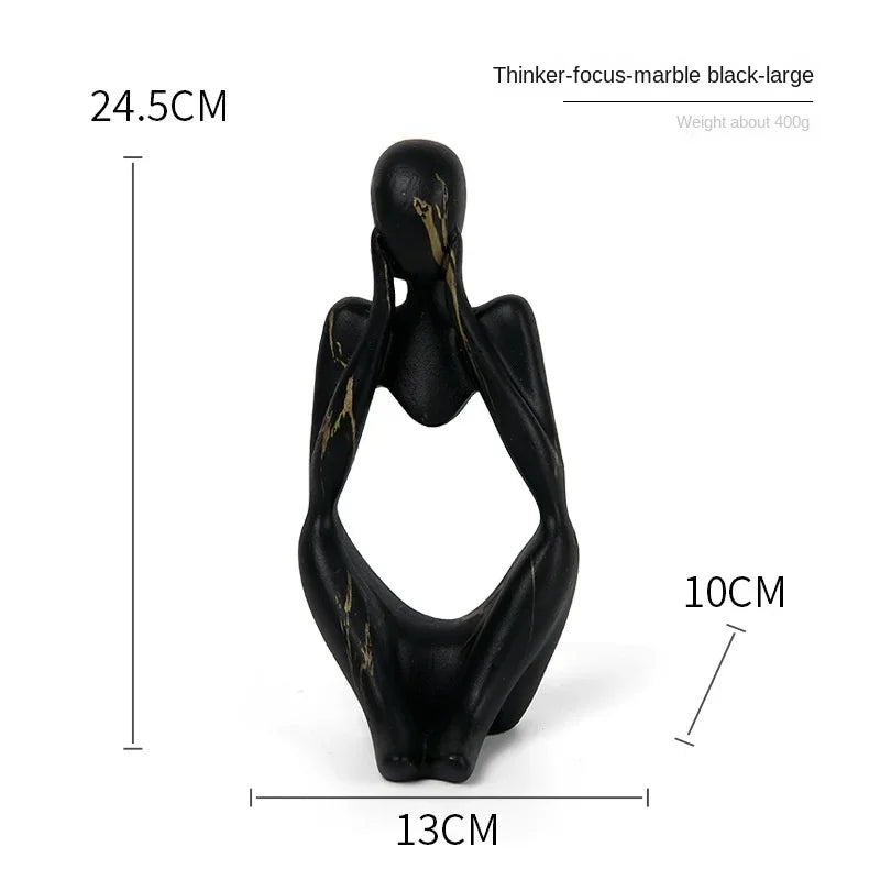 Statue de Penseur Graffiti