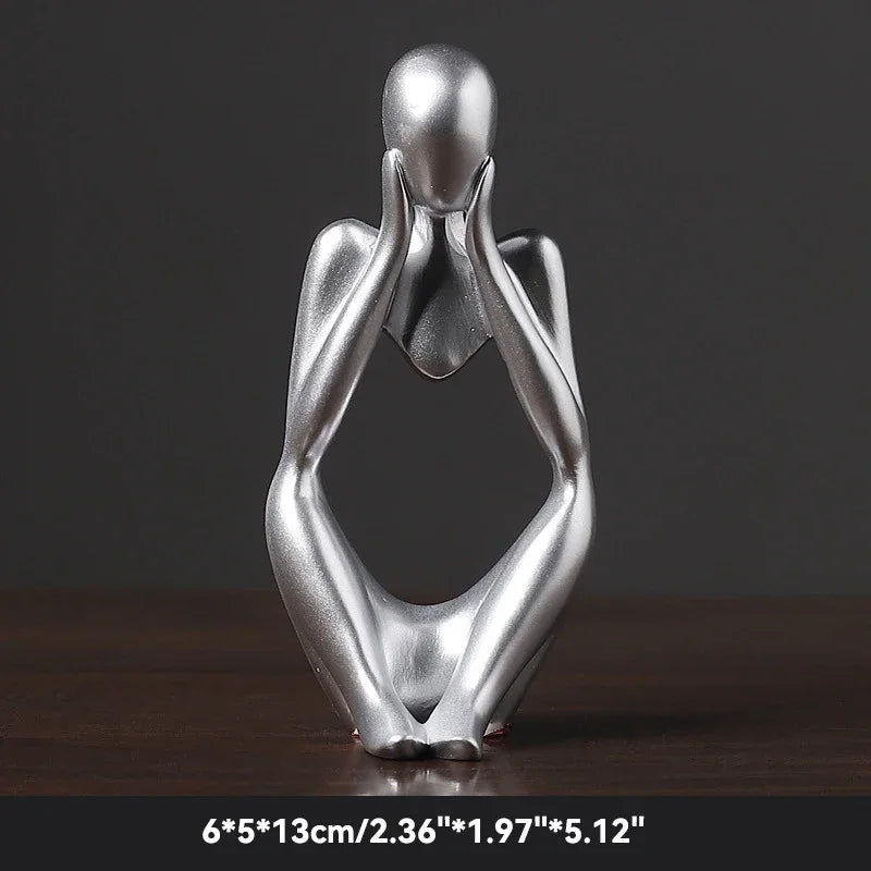 Statue abstraite du Penseur
