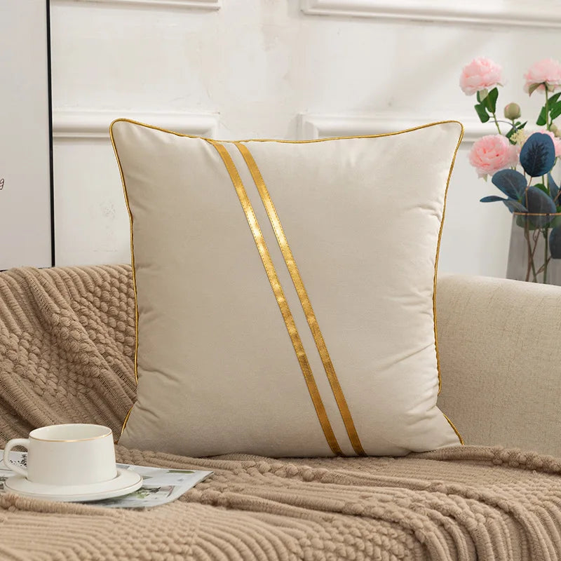 Housse de Coussin en Velours Doux