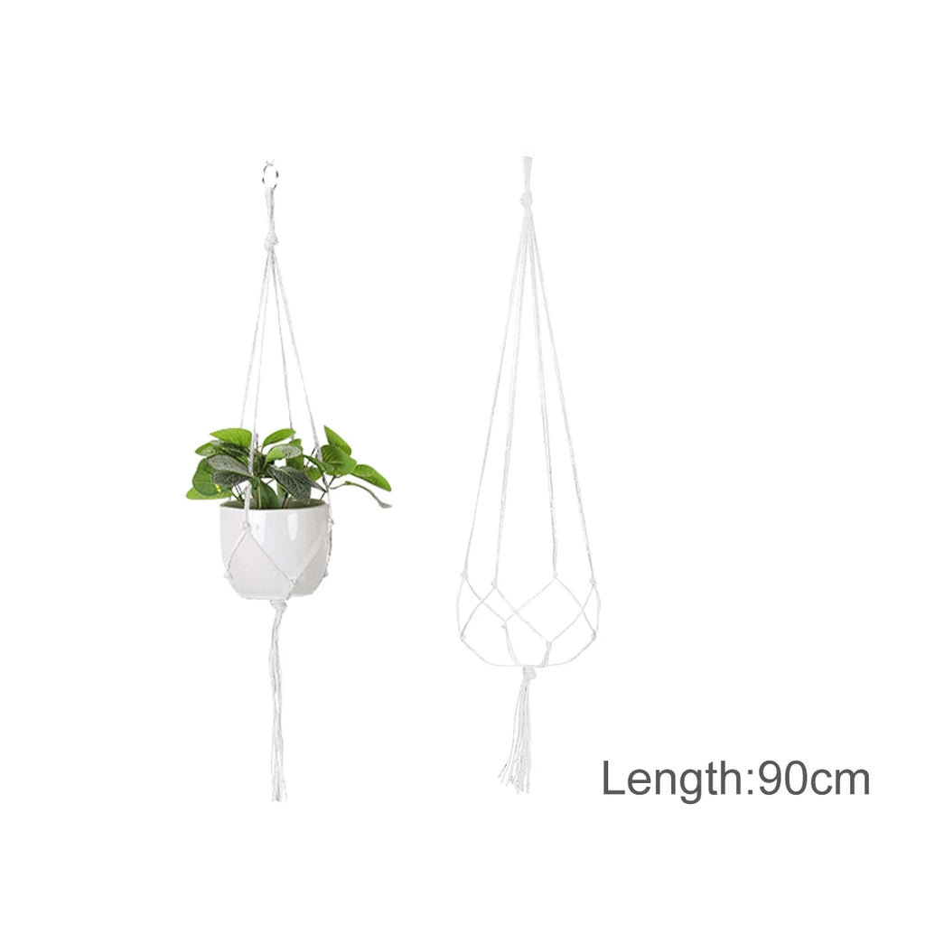 Macramé Mural Porte plantes - Paniers suspendus