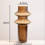 Vase en Verre Ambré
